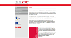 Desktop Screenshot of onlinezert.de